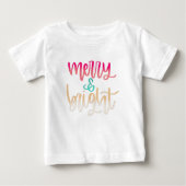 Merry & Bright Christmas Kleinkind Shirt (Vorderseite)