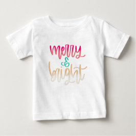 Merry & Bright Christmas Kleinkind Shirt