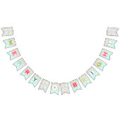 Merry + Bright Christmas Lights | Farbenfrohe Feri Wimpelkette (Alle)