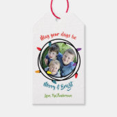 Merry & Bright Christmas Lights Geschenkanhänger (Vorderseite)