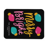 Merry & Bright Christmas Lights Non-Foto Urlaub Magnet (Horizontal)