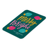 Merry & Bright Christmas Lights Non-Foto Urlaub Magnet (Linke Seite)