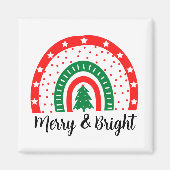 Merry & Bright Christmas Magnet (Vorne)