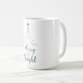 Merry & Bright Christmas Mug Kaffeetasse (VorderseiteRechts)