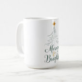 Merry & Bright Christmas Mug Kaffeetasse (Vorderseite Links)