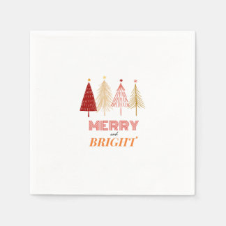 Merry & Bright Christmas Napkins Serviette