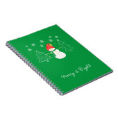 Merry & Bright Christmas Notizblock (Rechte Seite)