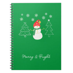 Merry & Bright Christmas Notizblock