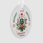Merry & Bright Christmas Nutcracker Solder  Ornament (Vorderseite)