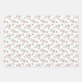 Merry & Bright Christmas Pack Geschenkpapier Set (Vorderseite 2)