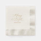 Merry & Bright Christmas Paper Napkins Serviette (Vorderseite)