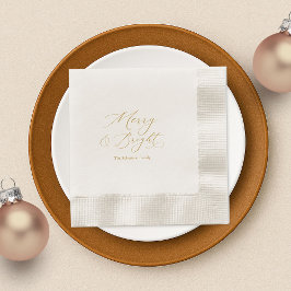 Merry & Bright Christmas Paper Napkins Serviette