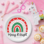 Merry & Bright Christmas Pappteller (Party)