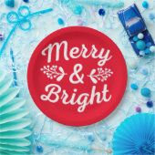Merry & Bright Christmas Pappteller (Party)