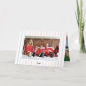 Merry & Bright Christmas Photo Einladung (Rückseite)