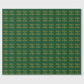 Merry & Bright Christmas Quote Geschenkpapier (Flach)