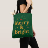 Merry & Bright Christmas Quote Tasche (Von Nahem)