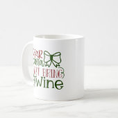 Merry & Bright Christmas Quotes Kaffeetasse (Vorderseite Links)
