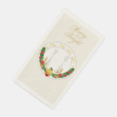 Merry & Bright Christmas Serviette (Ecke)