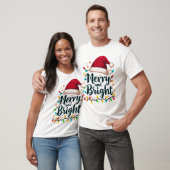 Merry & Bright Christmas Shirt - Festliche Weihnac (Unisex)
