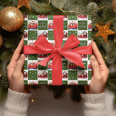 Merry & Bright Christmas Snowflake Foto Geschenkpapier Set