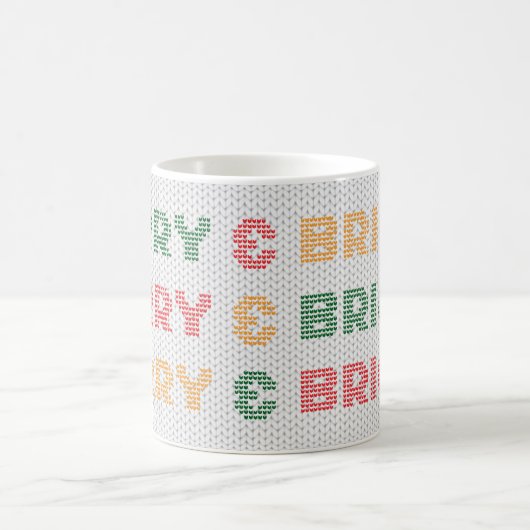 Merry & Bright Christmas Sweater Kaffeetasse (Mittel)