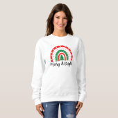 Merry & Bright Christmas Sweatshirt (Vorne ganz)