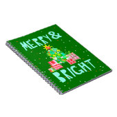 Merry & Bright Christmas Tree Notizblock (Rechte Seite)