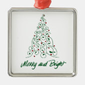 Merry & Bright Christmas Tree Ornament (Vorne)
