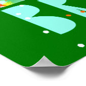 Merry & Bright Christmas Tree Poster (Ecke)