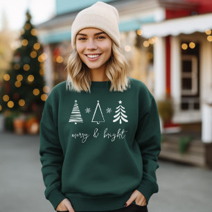 Merry & Bright Christmas Tree T - Shirt