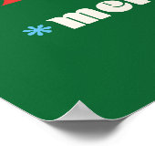 Merry & Bright Christmas Trees Geschenke Poster (Ecke)