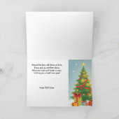 Merry & Bright Christmas Wishes Karte (Innenseite)