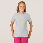 Merry & Bright Classy Graugelbe Geschenke T-Shirt (Vorne ganz)
