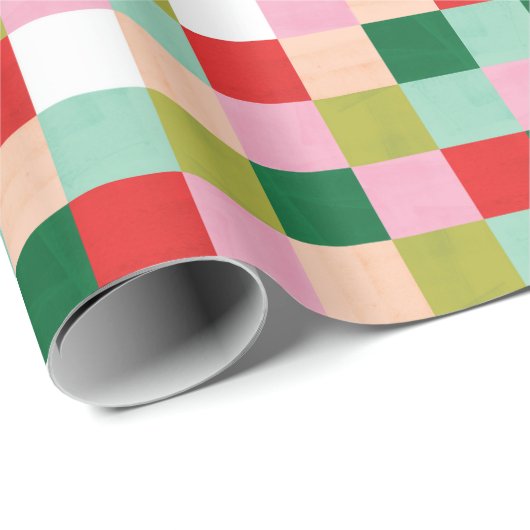 Merry & Bright Color Blocks Geschenkpapier (Rolleneckpunkt)