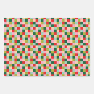 Merry & Bright Color Blocks Geschenkpapier Set