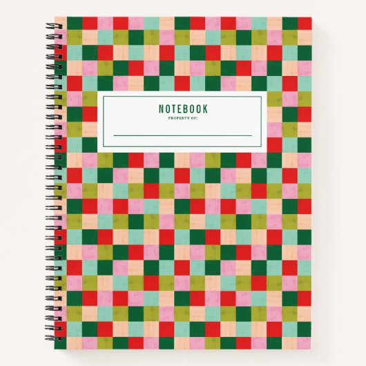 Merry & Bright Color Blocks Notizblock (Vorderseite)