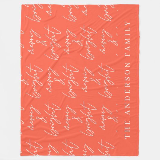 Merry & Bright Drehbuch Text rot und weiß Weihnach Fleecedecke (Vorderseite)