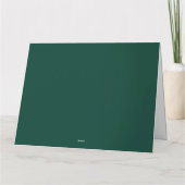 Merry & Bright Elegant Green GFolded Greeting Card Karte (Rückseite)