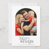 Merry & Bright Elegante Modernes Arch Foto (Vorderseite)