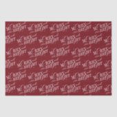 Merry & Bright Elegante Script Moderne Weihnachten Seidenpapier (Vorderseite)