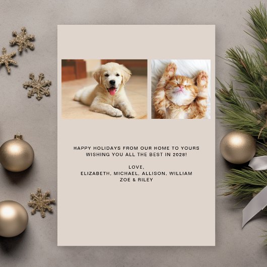 Merry Bright Family Arch Foto Weihnachten