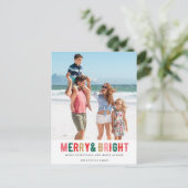 Merry Bright Family Foto Weihnachten (Stehend Vorderseite)