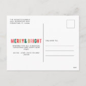 Merry Bright Family Foto Weihnachten (Rückseite)