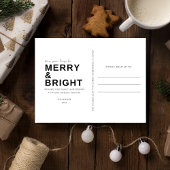 Merry Bright Family Foto Weihnachtsfeiertag Postkarte