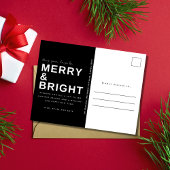 Merry Bright Family Foto Weihnachtsfeiertag Postkarte