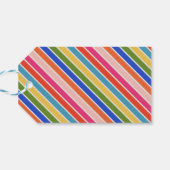 Merry & Bright farbenfrohe Typografie Weihnachtsge Geschenkanhänger (Rückseite Horizontal)