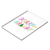 Merry & Bright farbenfrohe Weihnachtsbaume Festiva Notizblock (Linke Seite)