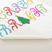 Merry & Bright farbenfrohe Weihnachtsbaume Festiva Sherpadecke (3/4)