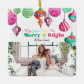 Merry & Bright farbenfrohe Weihnachtsschmuck (Vorderseite)